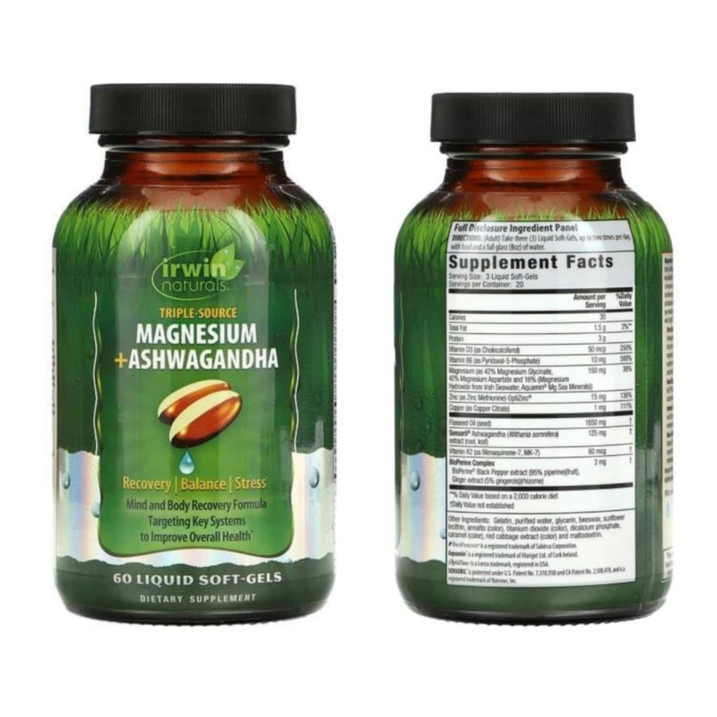 Irwin Naturals Magnesium Ashwagandha Irwin Naturals Ashwagandha