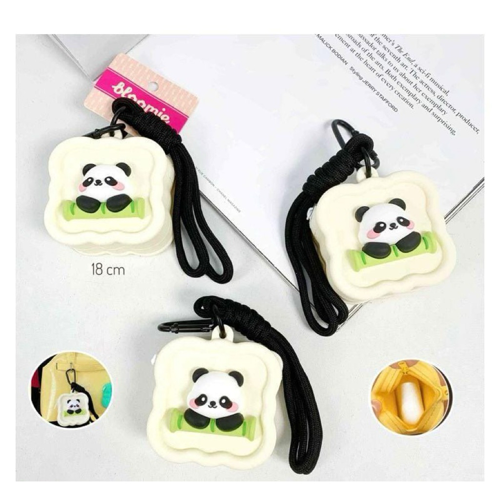 GANTUNGAN KUNCI DOMPET KOIN JELLY PANDA