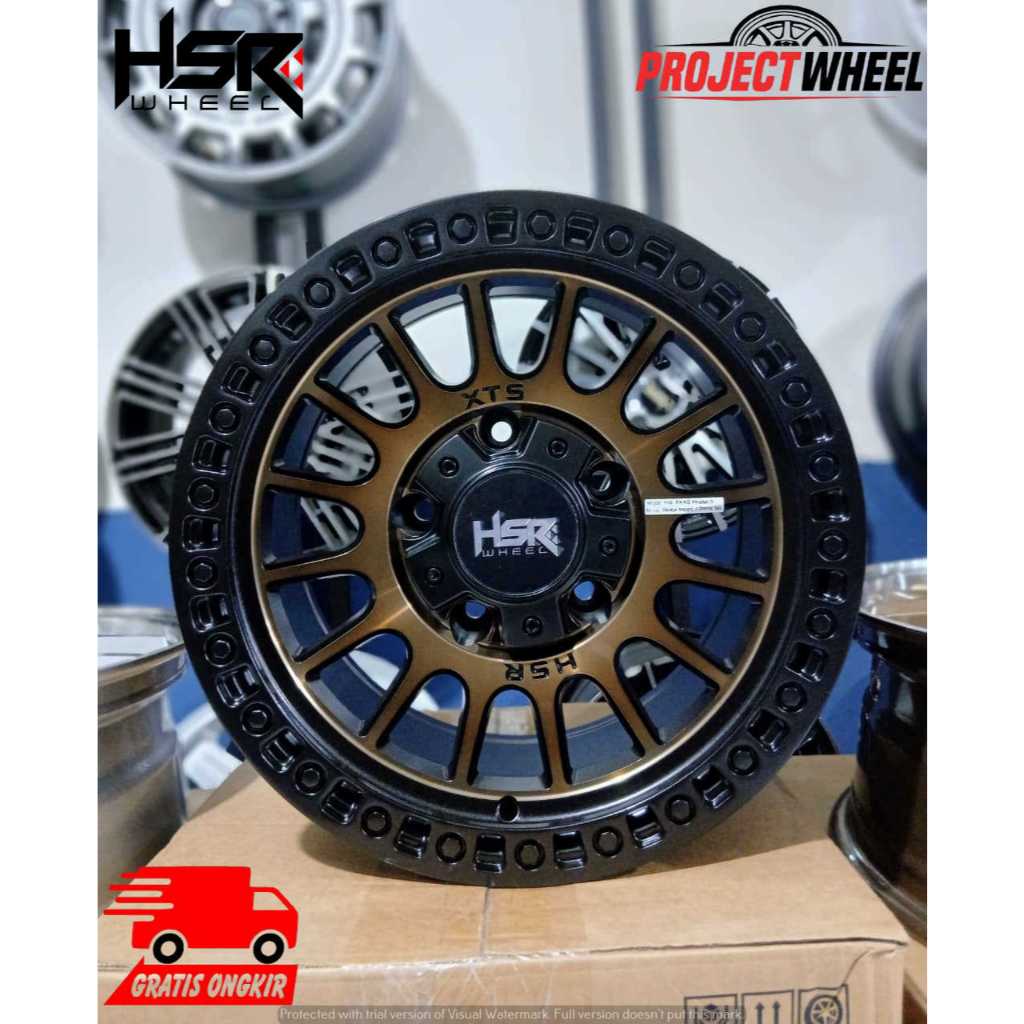 Velg Mobil Racing Offroad Hsr Ring 15 Untuk Jimny, Katana, Feroza, Taft, Escudo