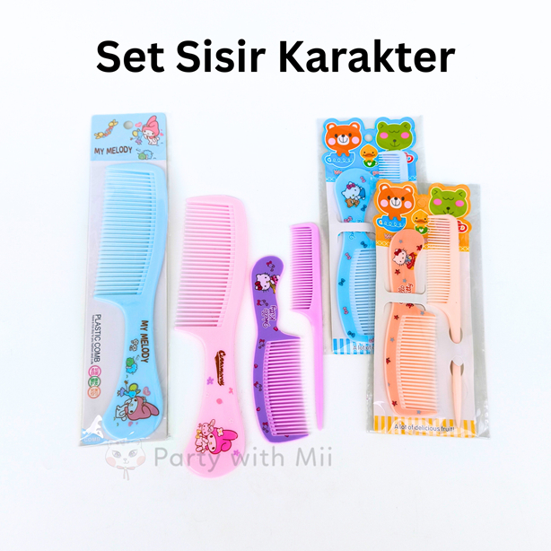 Sisir plastik sisir anak sisir karakter sanrio lucu