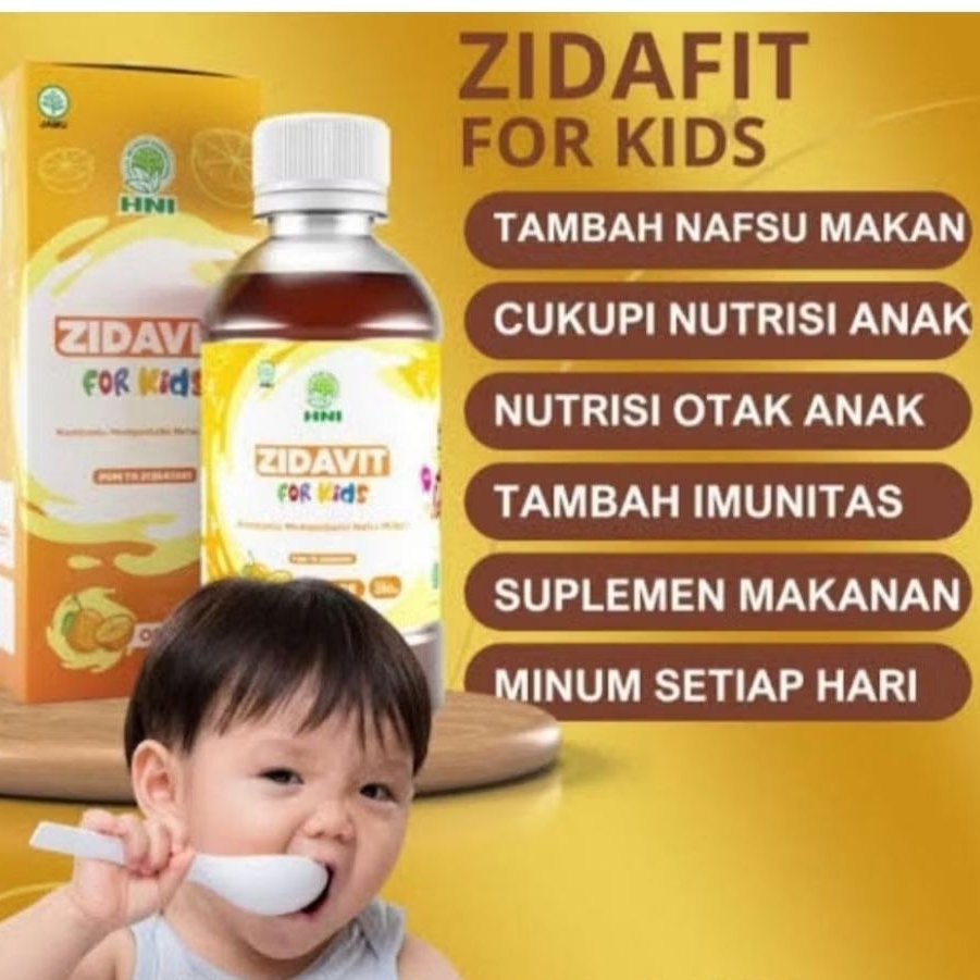 

Zidavit for Kids – Suplemen Vitamin Nafsu Makan Anak Sehat, Cerdas & Aktif