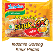 *FREE GIFT* Indomie Goreng Kriuk pedas, sambal matah, sambal rica, ayam bawang, goreng spesial, cabe
