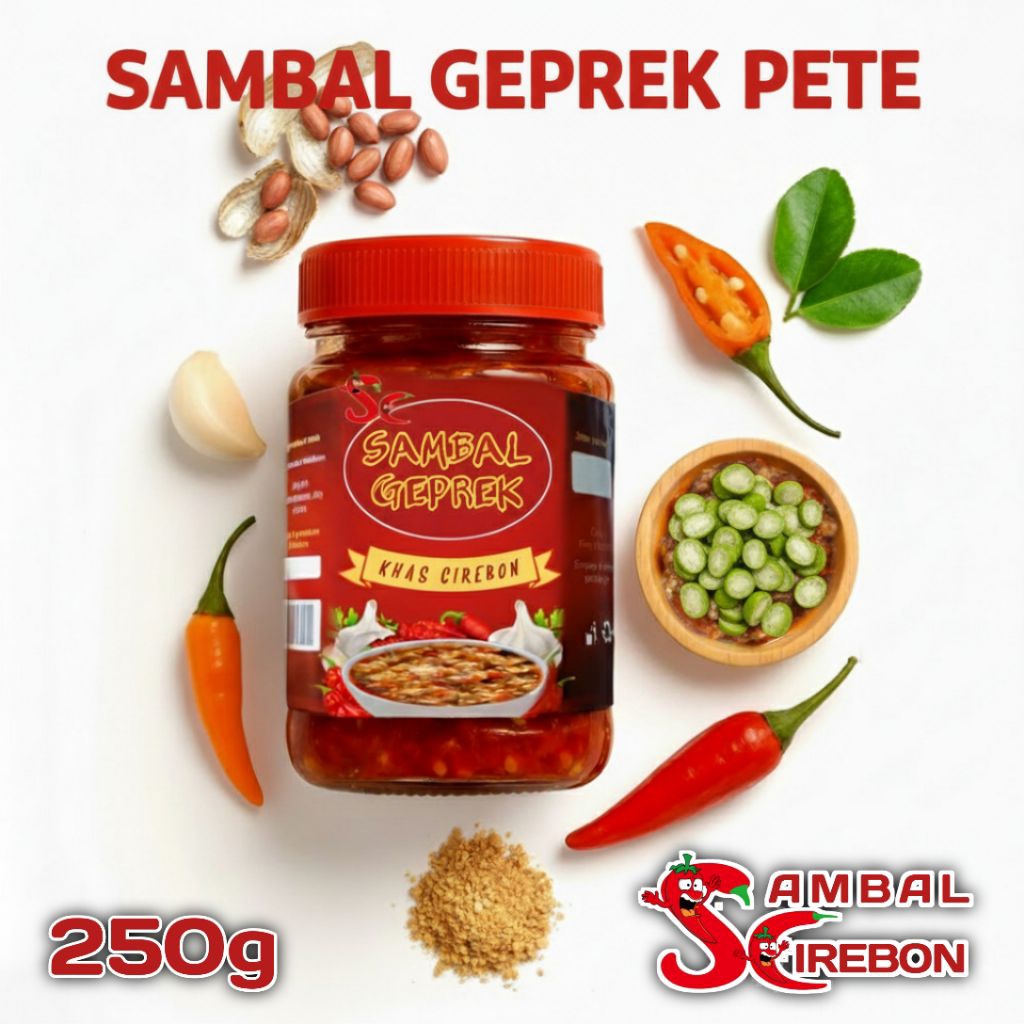 

SAMBAL GEPREK PETE kacang pedas gurih yang diolah dengan resep tradisional. Perpaduan cabai segar, kacang tanah sangrai, dan bumbu pilihan menciptakan rasa unik yang bikin nagih.