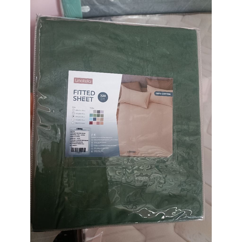 sprei Linotela ukuran 180x200x