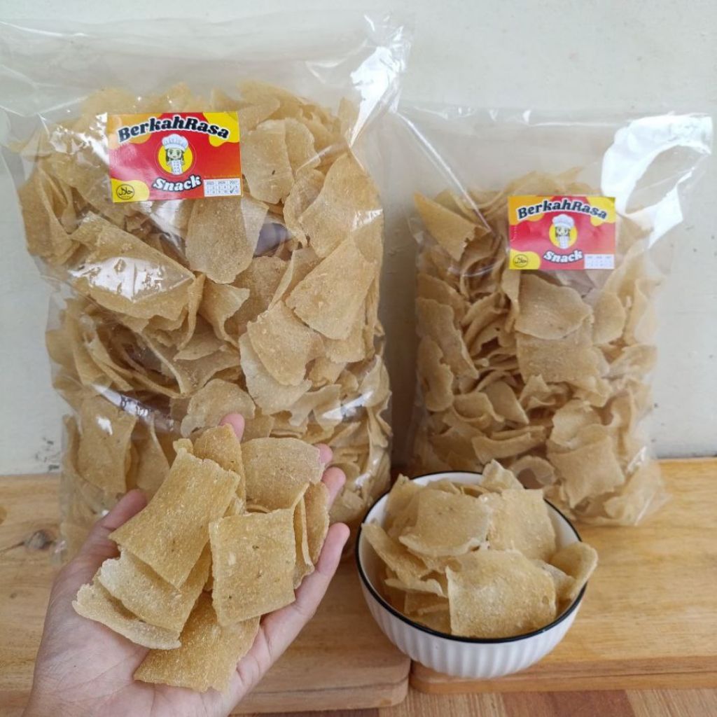 

Opak singkong gurih mentah 500 gram / keripik opak original