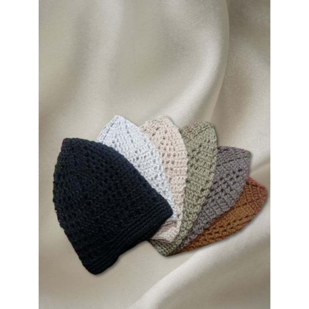 PECI RAJUT YAMAN,#pecihajiputih#pecihabasya#pecisongkokhitam#pecigarut#peci anak-anak&dewasa.