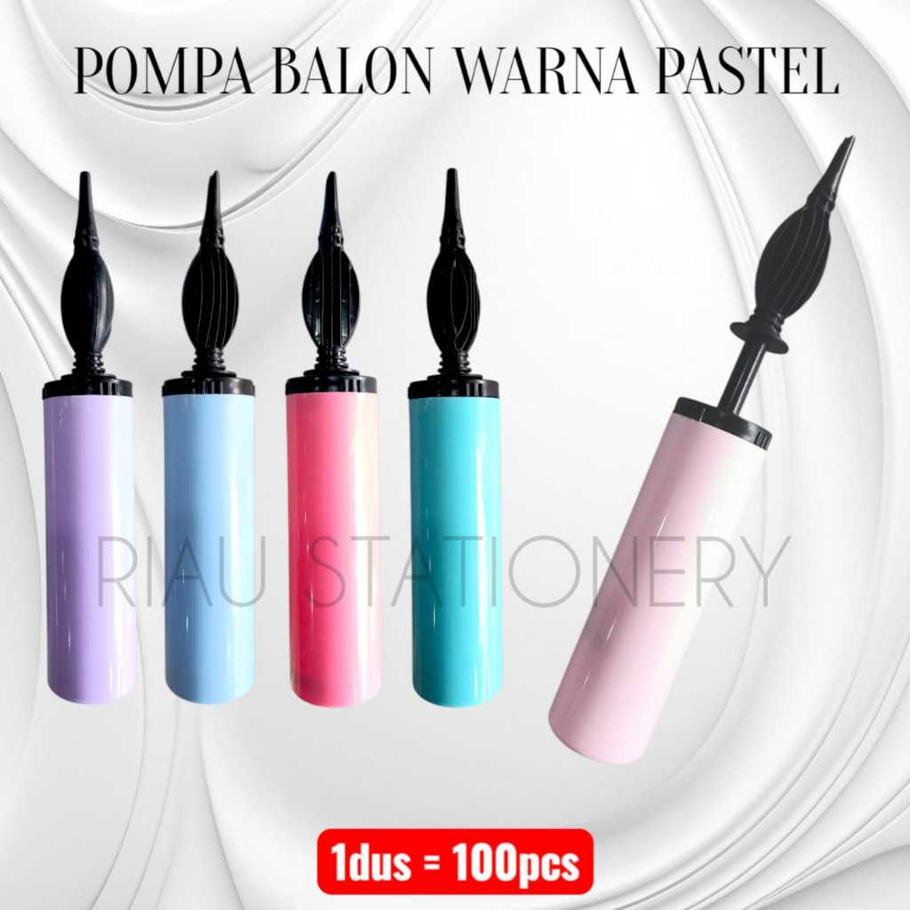 Pompa balon warna pastel murah / pompa balon / pompa balon manual/ pompa balon