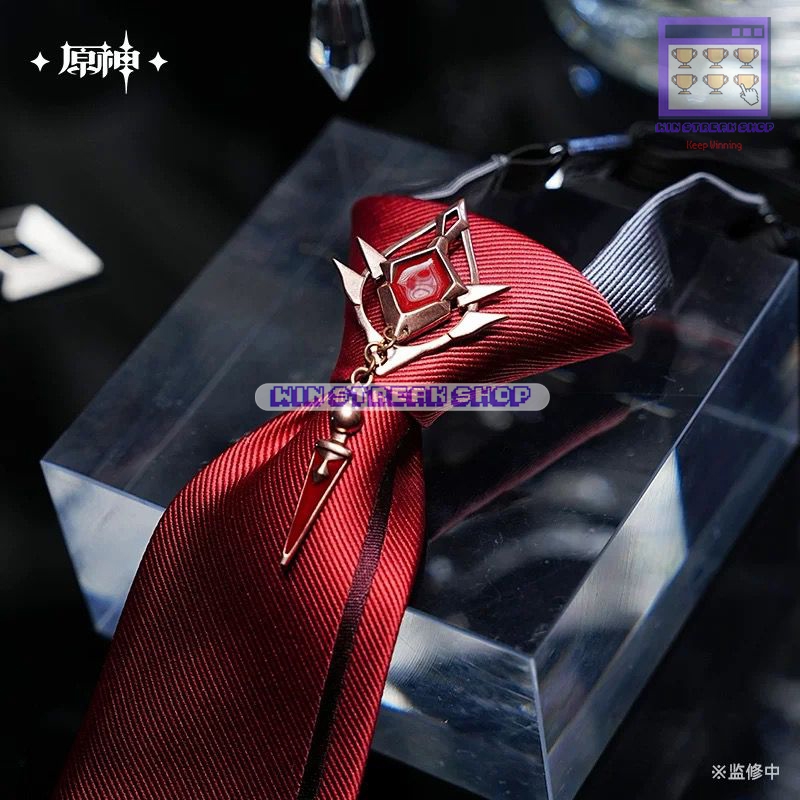 Genshin Impact Official Merchandise - Fatui Tie / Fatui Necktie / Dasi Fatui / Harbinger Tie / Harbi