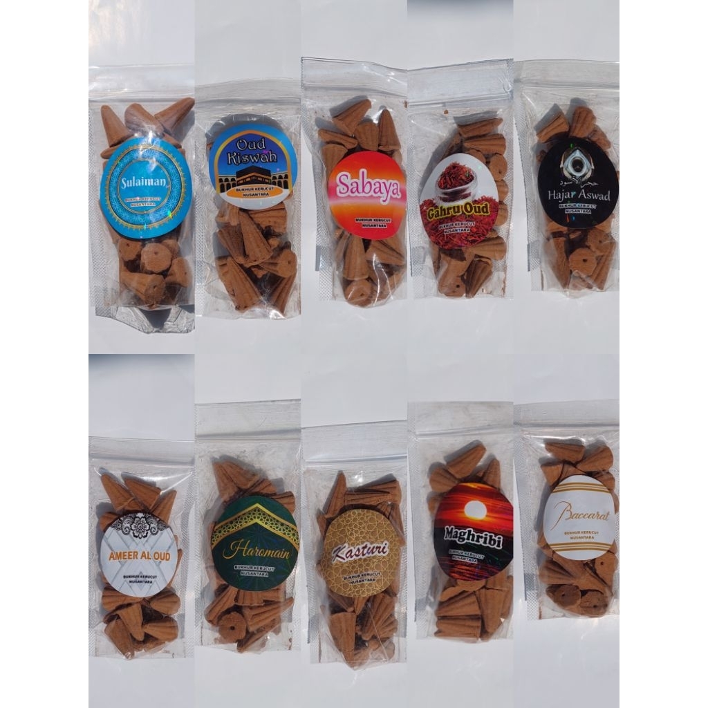 Bukhur Kerucut /Dupa Kerucut Gaharu isi 25pcs Asap Bawah