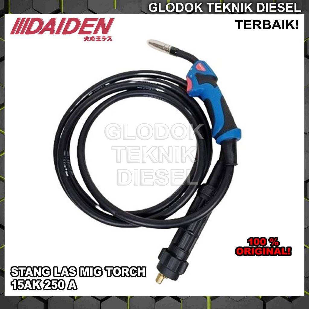 Daiden Stang Las MIG Torch 15AK 250 A 250A 15 AK Euro Connector ORIGINAL TERBAIK