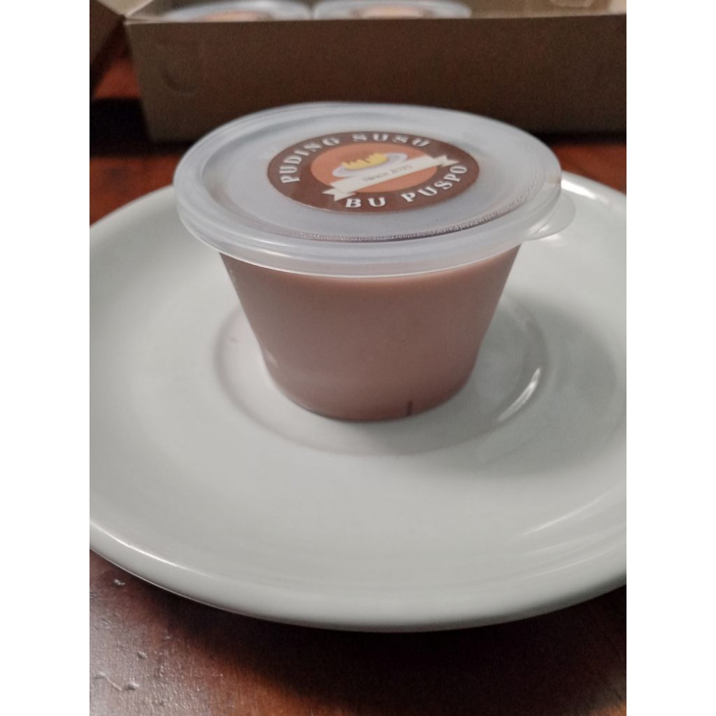 

Puding susu coklat cup 100ml isi 3