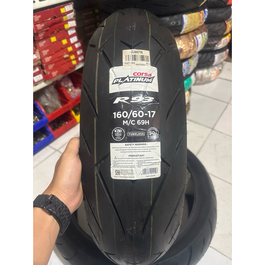 CORSA PLATINUM R93 160/60 RING 17 TUBELESS