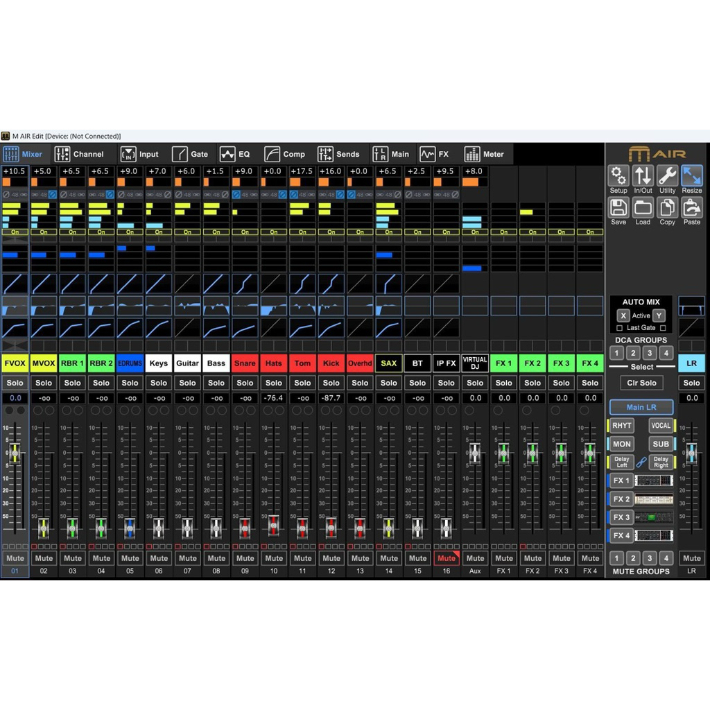 preset Midas MR & Behringer X Air