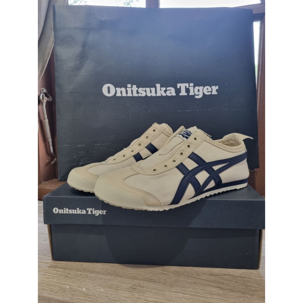 Sepatu Onitsuka Tiger Mexico 66 Slip On Birch/Midnight