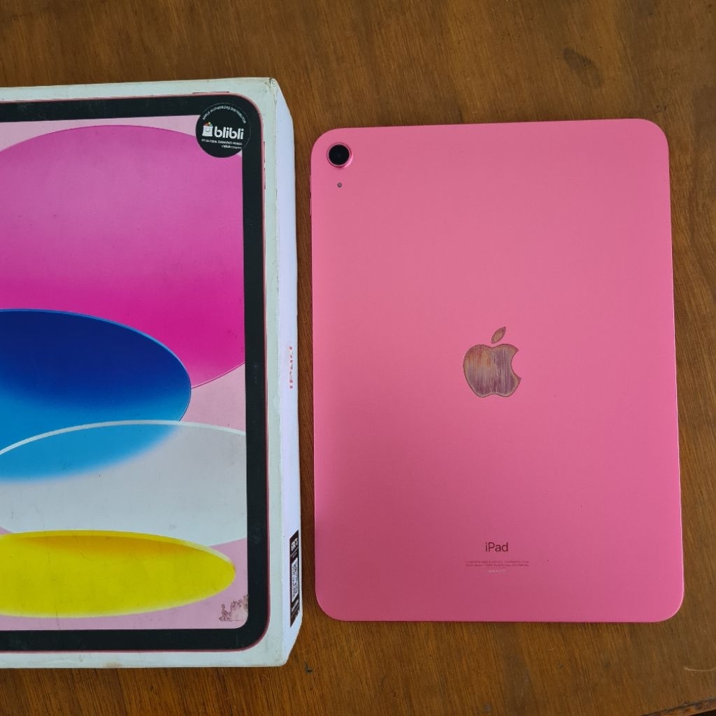 Ipad 10 64gb Wifi Garansi Resmi Ibox Pink Second Mulus Lengkap
