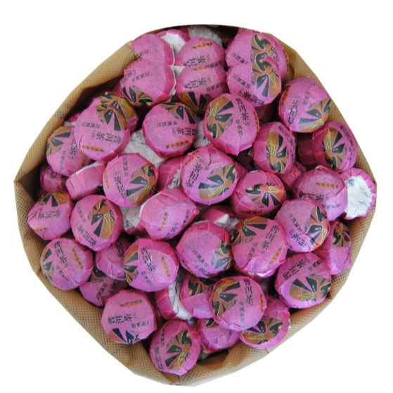 Chinese Tea Pu Er Rose Sachet Tea Cha Pu Er Rose Citrus Mini