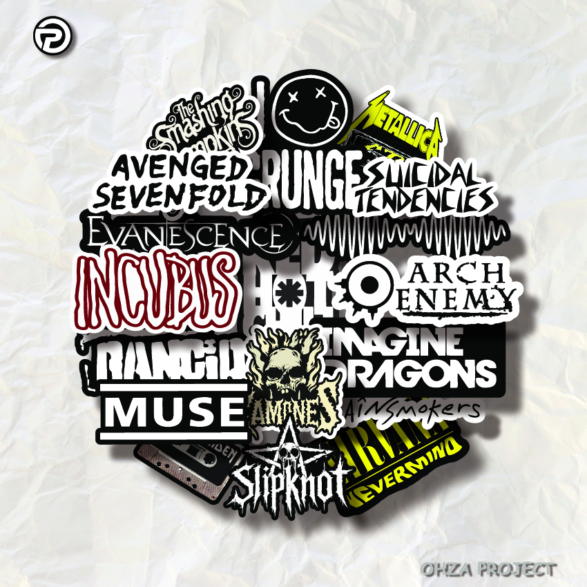 

Sticker Band Series Vol X Stiker Aesthetic Band