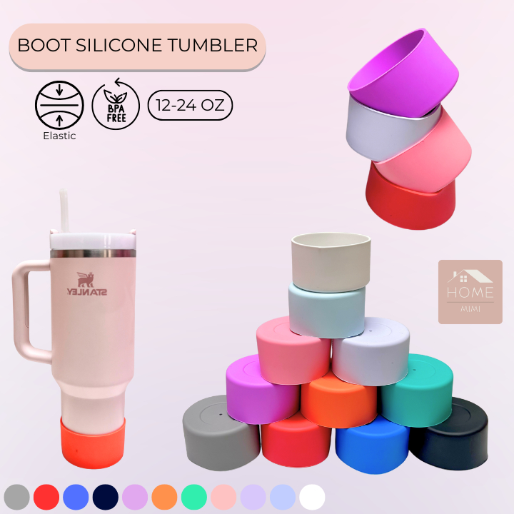 BUMPER TUMBLER PELINDUNG BOTOL MINUM TUMBLER SILICONE KARET SILIKON ANTI SLIP TUMBLER PREMIUM