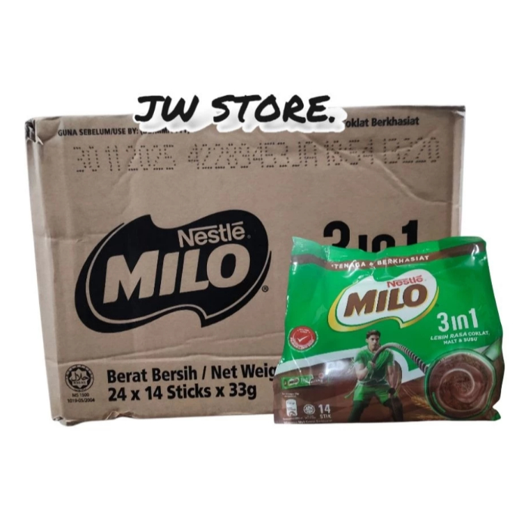 Milo Drink Coklat 3in1 Sachet 24S x 14s 1Dus
