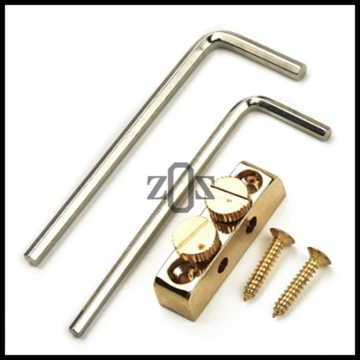 Penyangga Holder Kunci L Wrench Allen Headstock Tremolo Floyd Rose Gitar - Gold