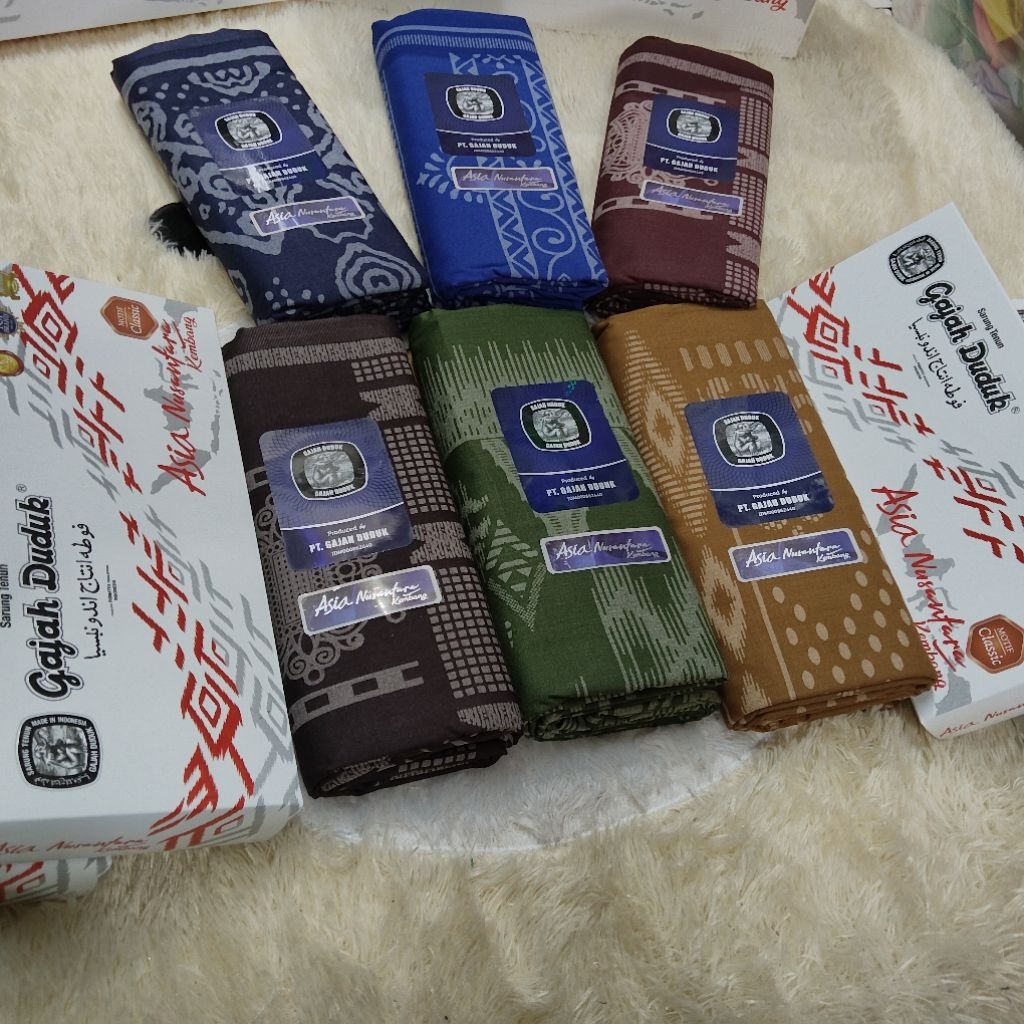 Sarung Gajah Duduk Asia Nusantara Kembang Premium|SarungTenun Original