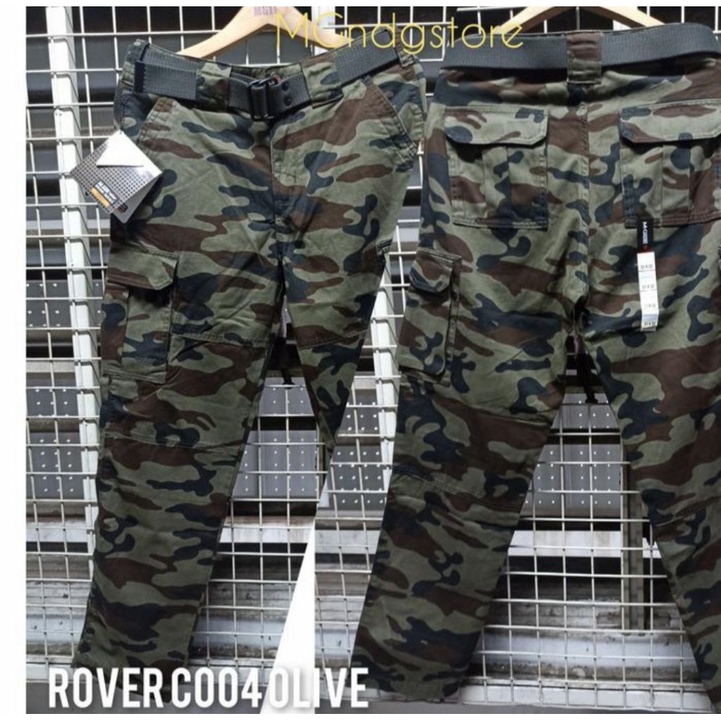 Celana Cargo Camo/Semi loreng Original MGEE ROVER C004 OLIVE
