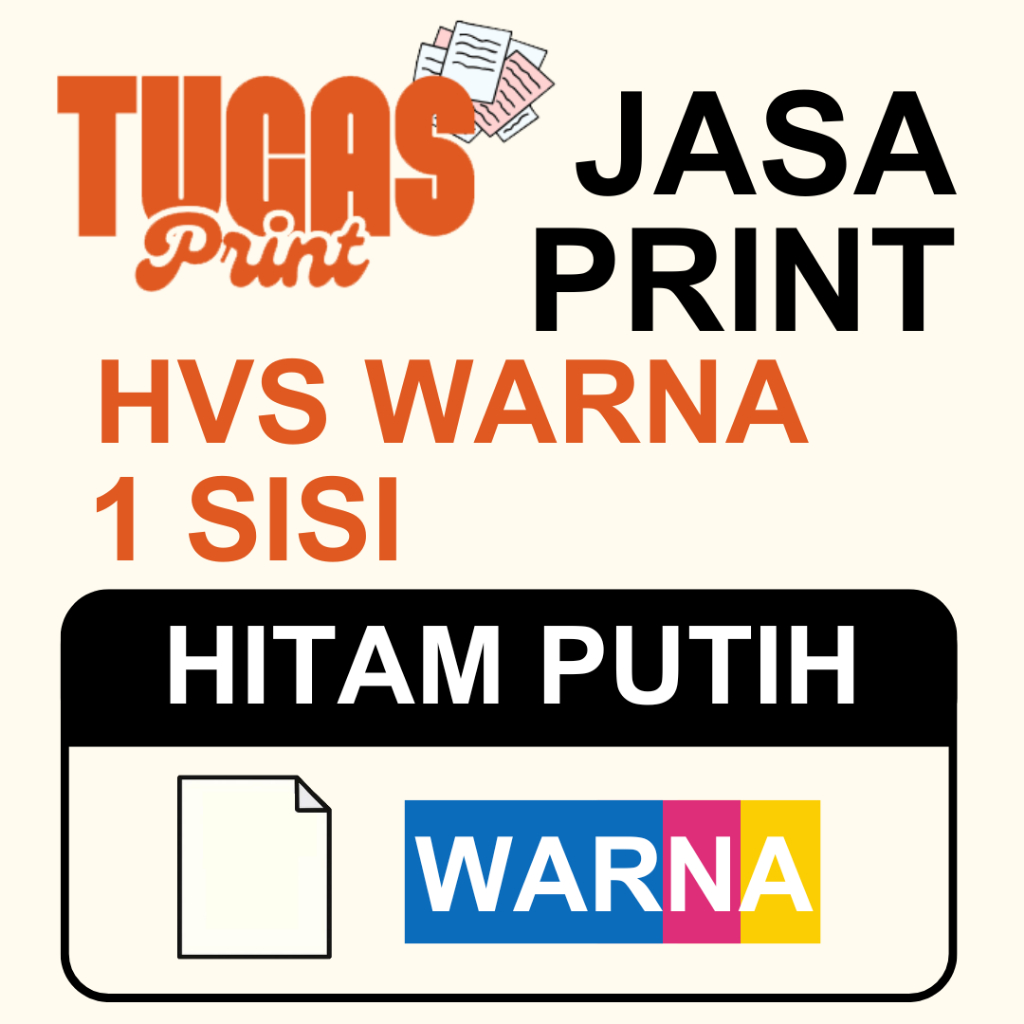 Jasa Print HVS Warna A4