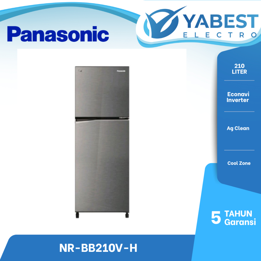 Kulkas Panasonic 2 Pintu NR-BB210VH Inverter 210VH 210 liter