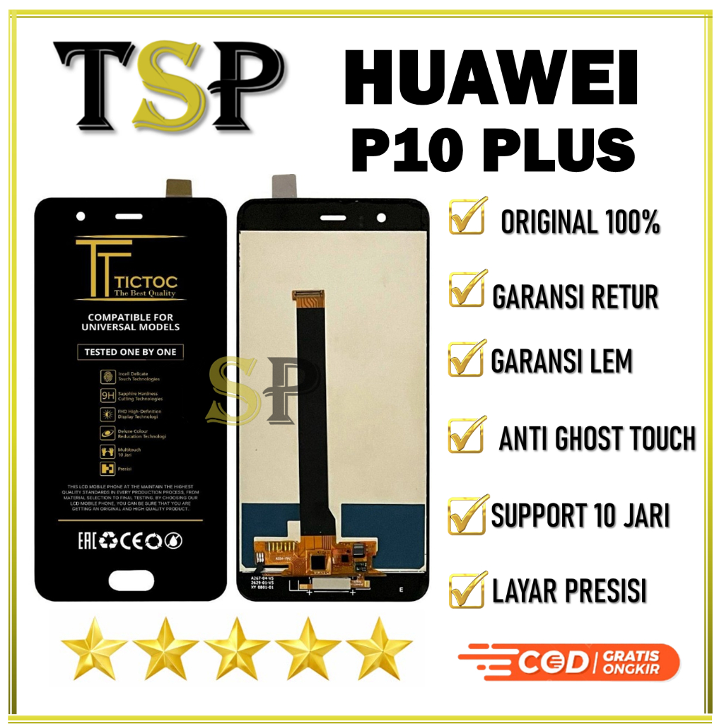 LCD TOUCHSCREEN HUAWEI P10 PLUS COMPLETE ORIGINAL 100% FULLSET