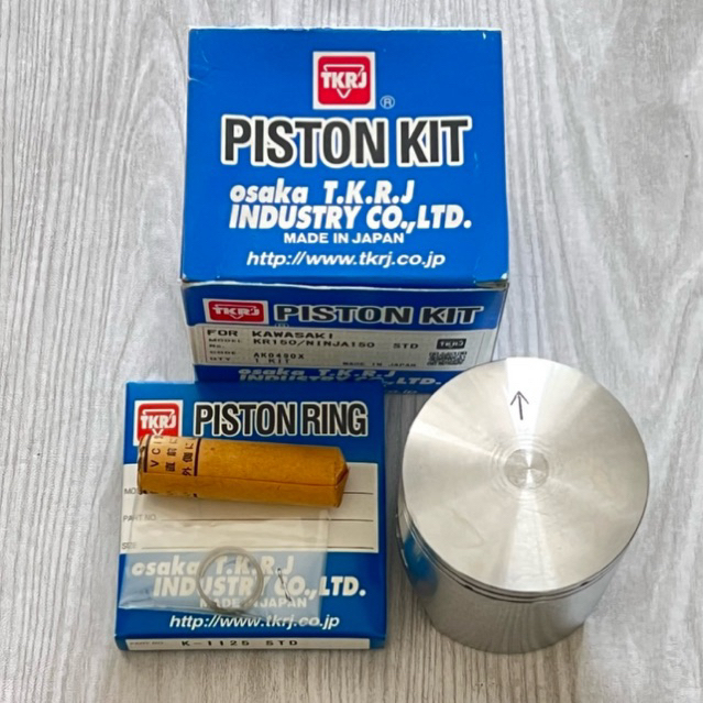 PISTON TKRJ NINJA SIZE STANDAR SET RING MERK TKRJ MADE IN JAPAN
