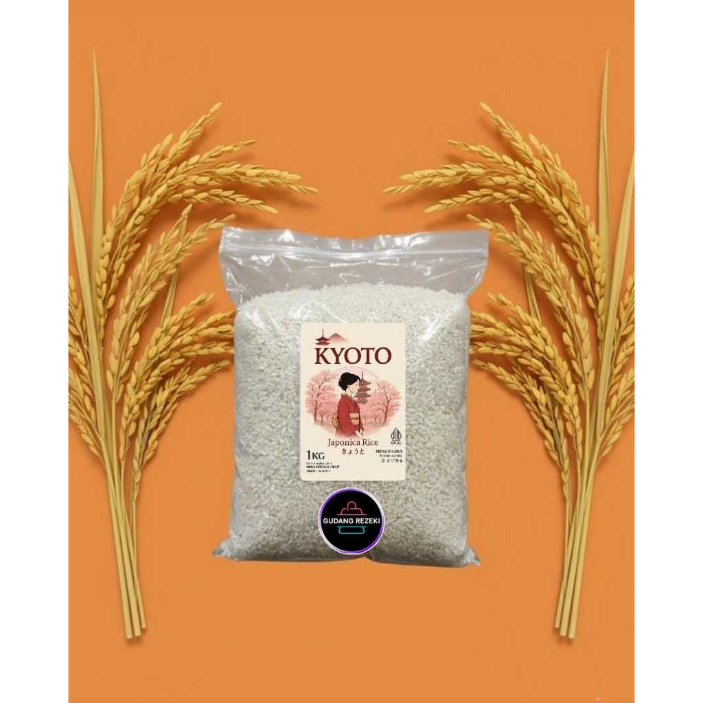 BERAS JEPANG 1 KG JAPONICA BERAS SUSHI RICE MURAH BAHAN SUSHI BERAS PULEN SUPER NASI SUSHI BERAS HAL