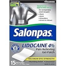 Salonpas Lidocaine 4% 1 Box 15 Patches Koyo