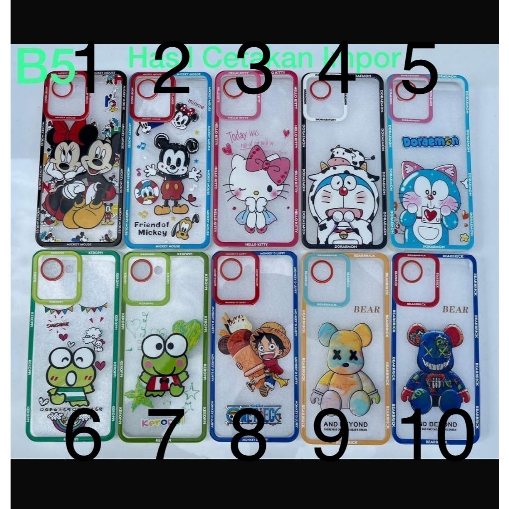 TPU CASE BENING GAMBAR DISNEY KAWS, KEROPIP, MICKEY FOR SAMSUNG A53 5G, A73 5G, A50, A13 4G, A12,A03