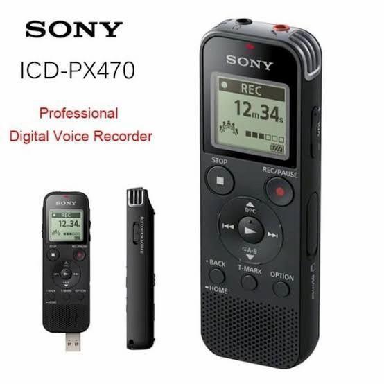 SONY ICD-PX470 Digital Voice Recorder Black / ICD PX470 / ICDPX470 / ICD PX 470