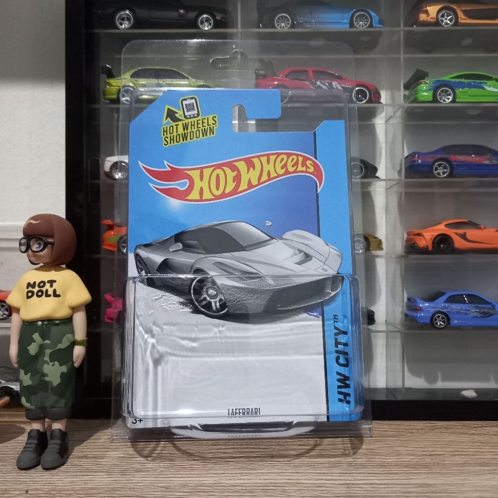 Custom Card Laferrari Silver Hot Wheels