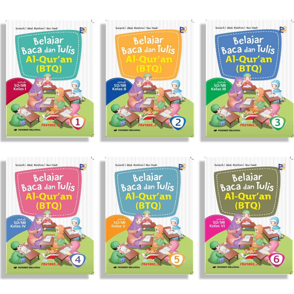 [Penerbit Erlangga] BTQ SD/MI KELAS 1,2,3,4,5 & 6 KURIKULUM MERDEKA