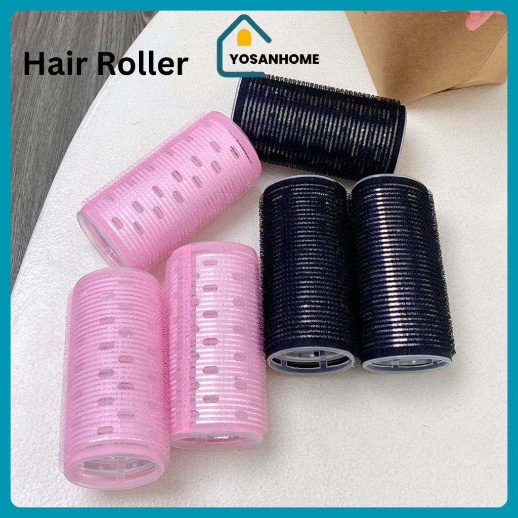 HAIR ROLLER JUMBO PINK Roll Rambut Besar Ala Korea Gulungan Rambut Satuan Hair Rollers Roll Rambut M