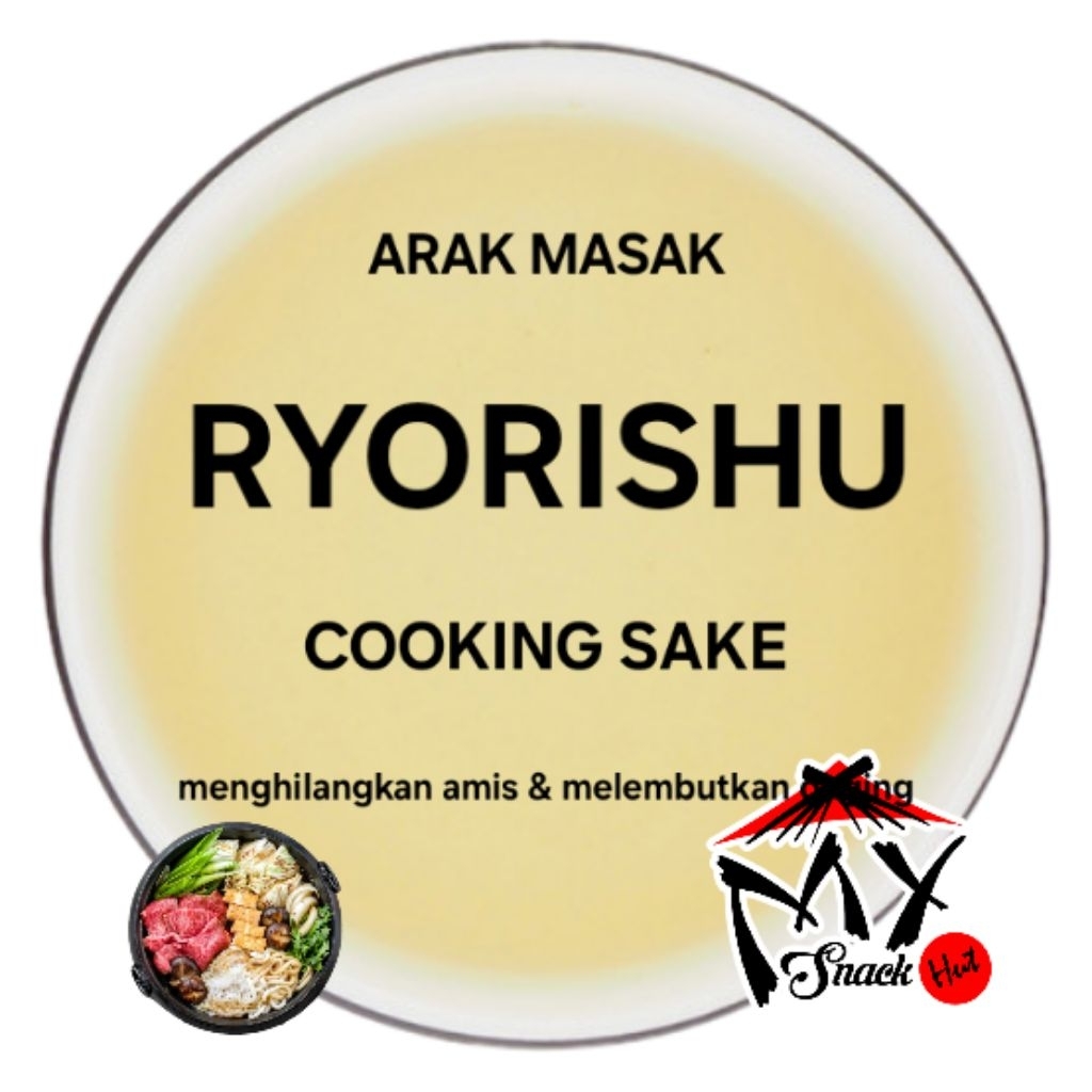 RYORISHU 50ML JAPANESE RICE COOKING WINE SEASONING CUKA SAKE GOSEISHU NIZAKE ARAK MASAK BERAS JEPANG
