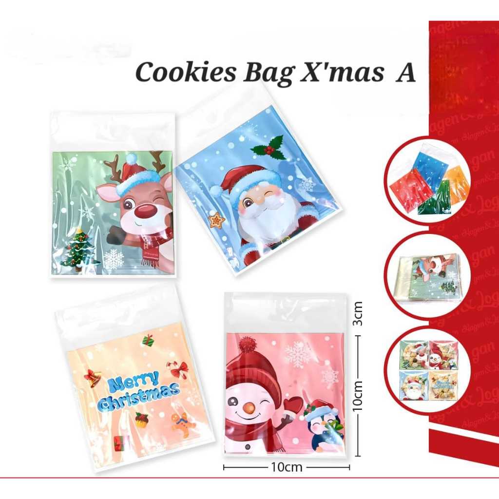 

Cookies Bag Christmas Plastik Cookies Natal