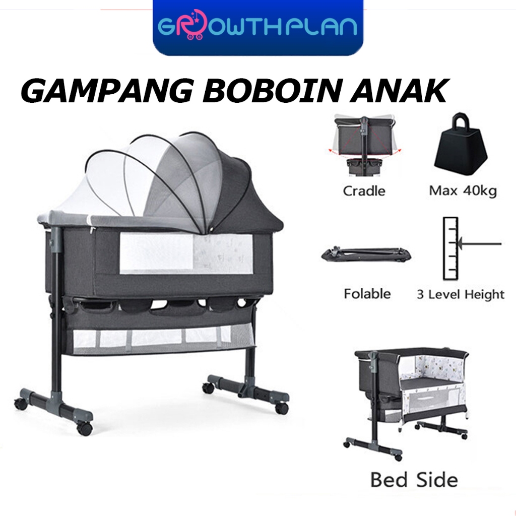 Box bayi Tempat Tidur Bayi Multifungsi 6 in 1 Portable Bisa Goyang - Garansi 10 Tahun