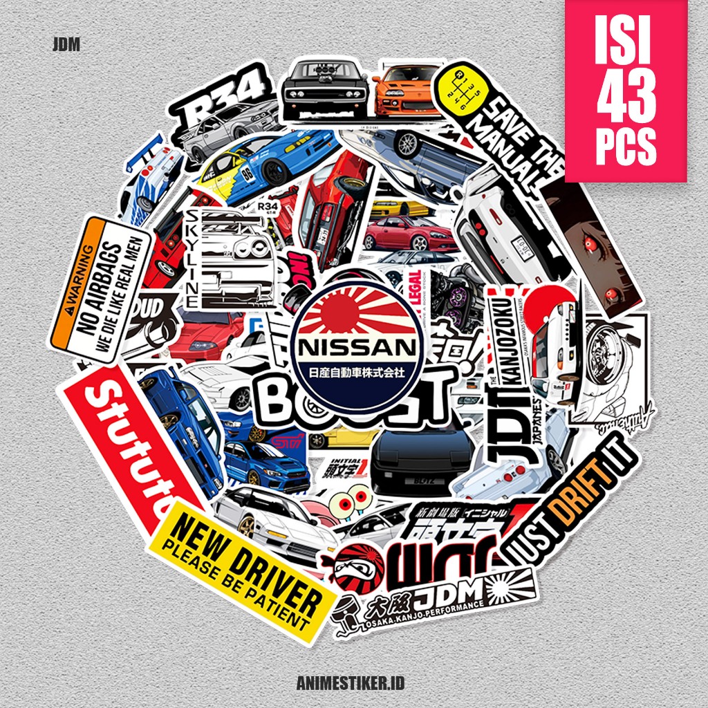 

stiker sticker pack JDM stiker anime stiker estetik stiker pack stiker motor stiker laptop JDM car Stiker balap mobil sport Anti Air Stikers Berperekat Waterproof sticker decal buat Motor Helm Buku Journal Koper Casing