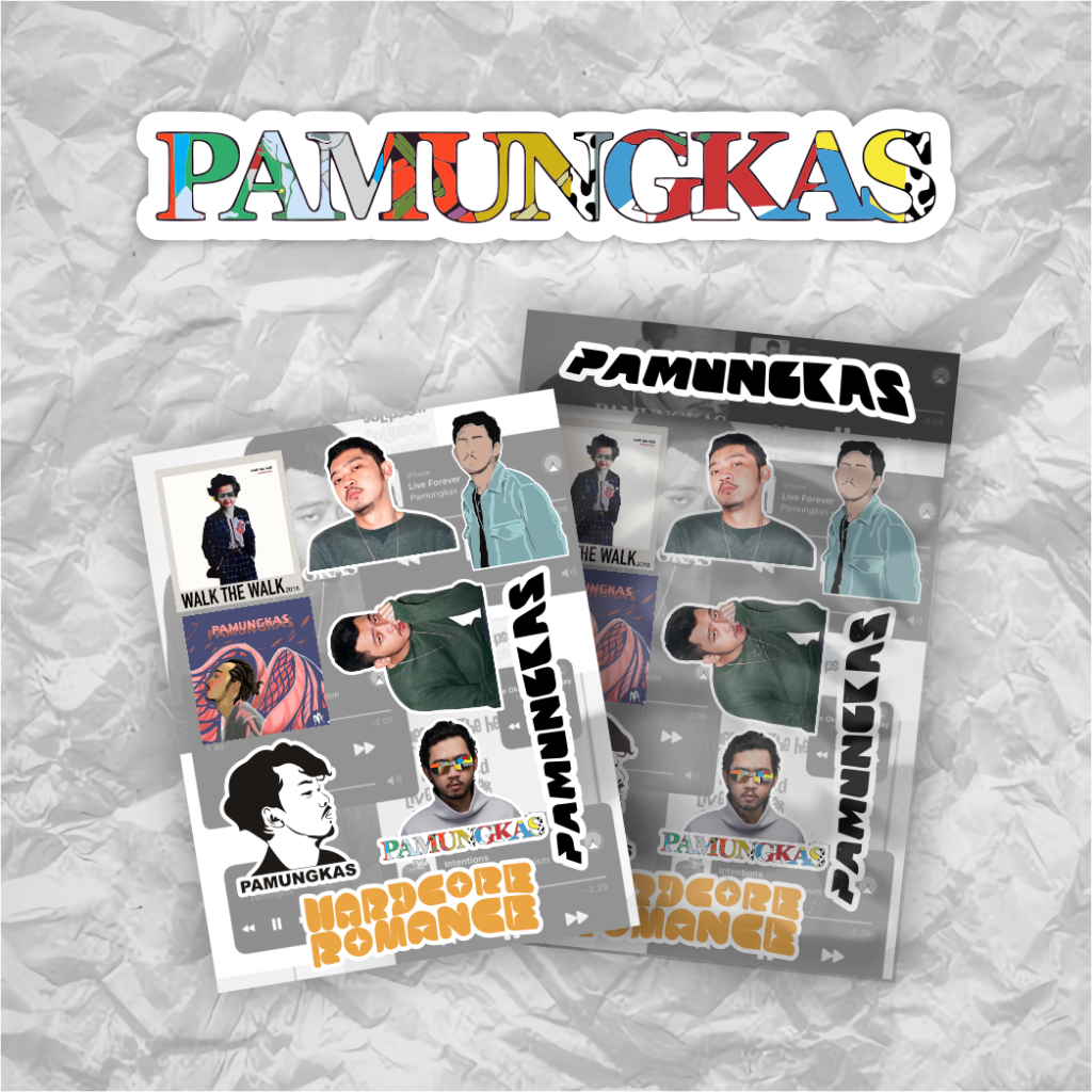 Stiker Pack Premium Pamungkas Solipsism  Cartoon Sticker Artis Musik Bahan Vinyl Anti Air
