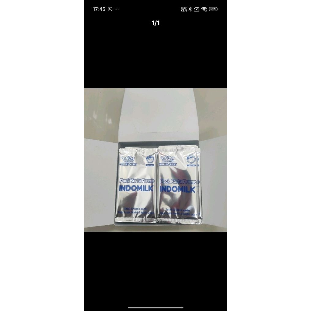 promo 1 box indomilk kartu pokemon indonesia