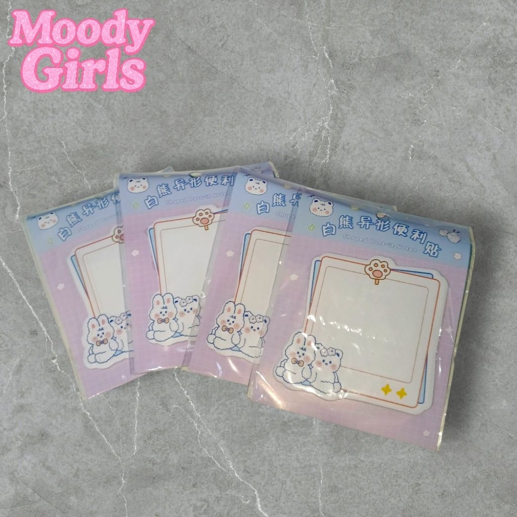 

Moody girls sticky notes karakter kartun hewan mini Catatan Memo Note