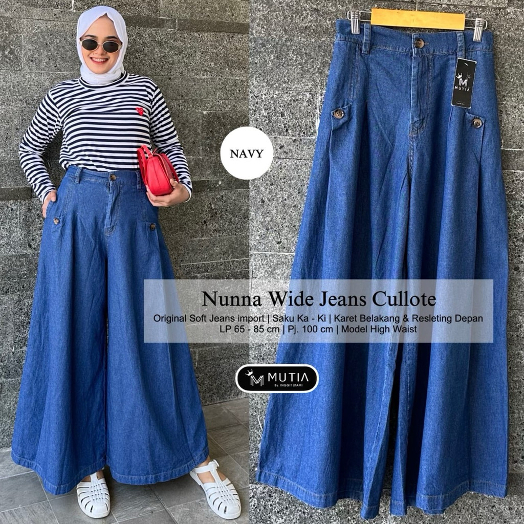 NUNNA WIDE JEANS KULOT UMBRELLA By MUTIA