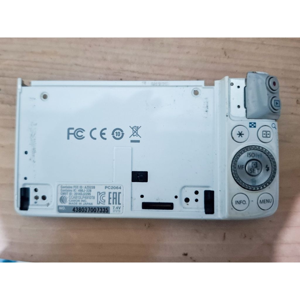 FRONT COVER set tombol depan canon eos m3