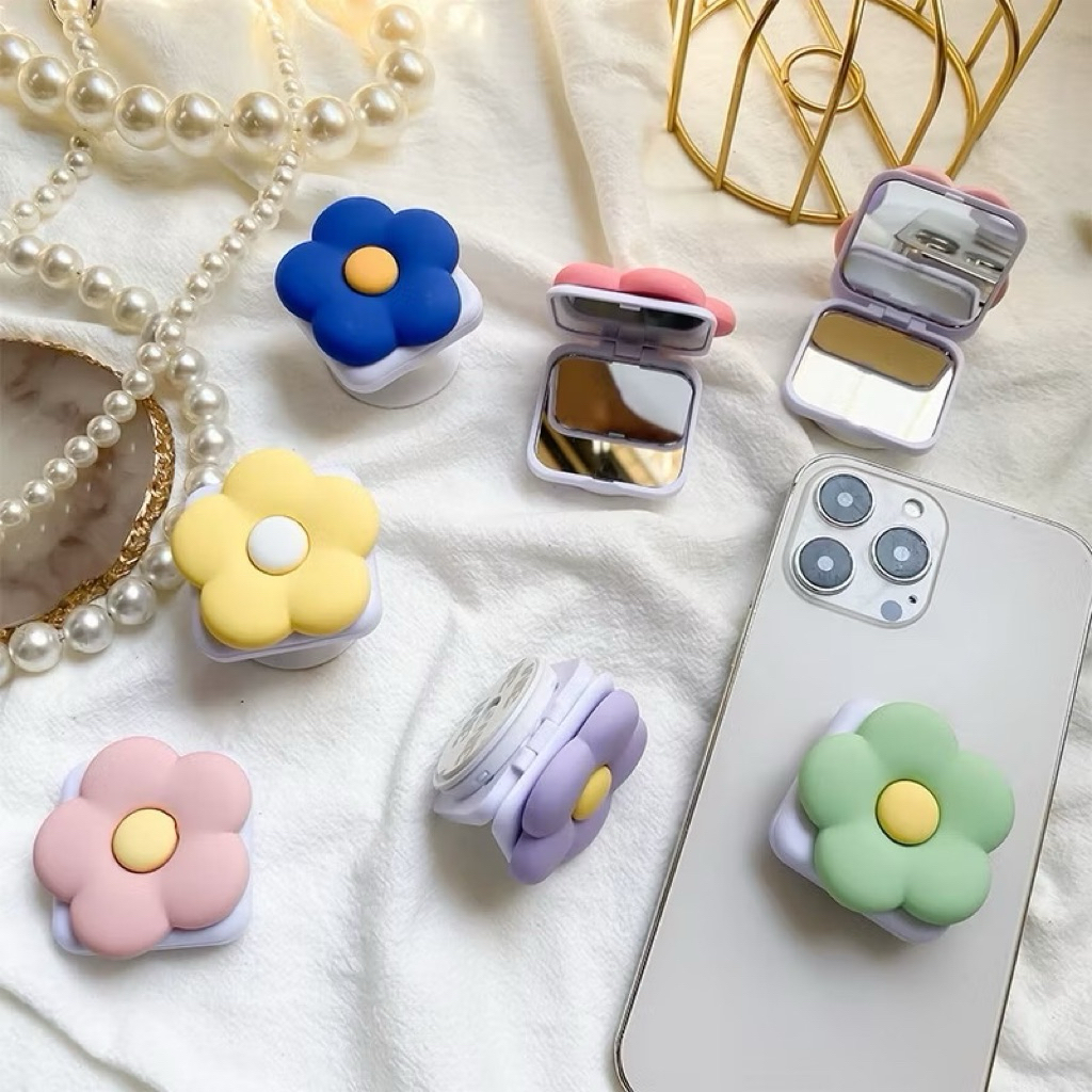 Pop Socket Phone Holder Stand Hp + Cermin - Aksesoris Hp / Pontianak Aksesoris Murah