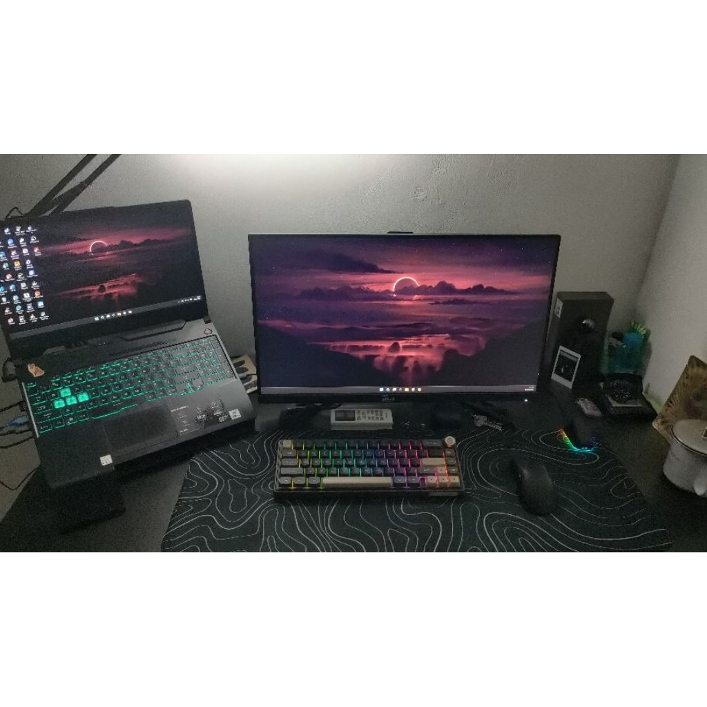 Monitor Lenovo R25i-30 & Royal Kludge R65