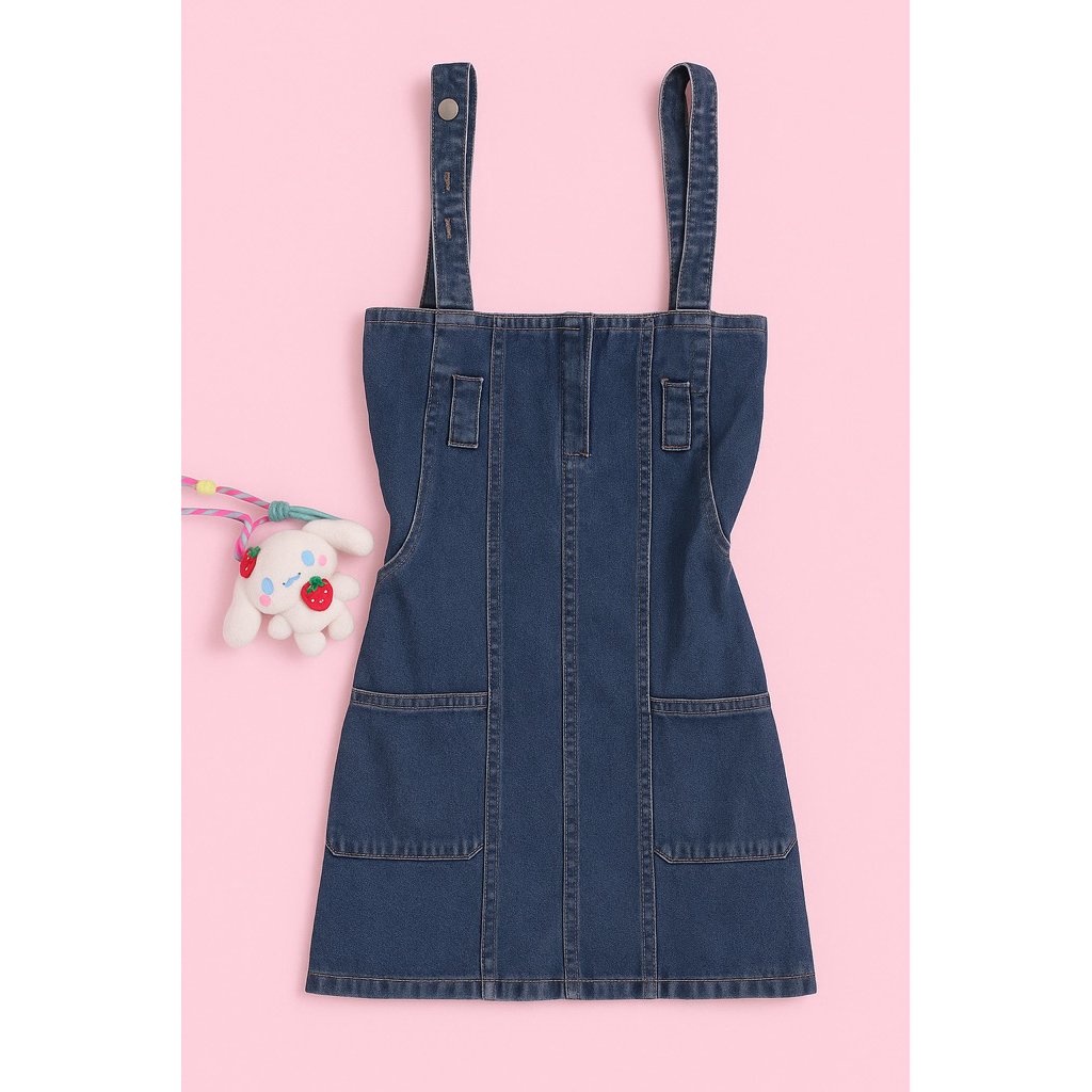 Denim Overall Dress