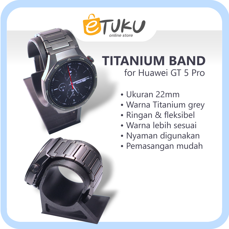 Titanium Band 22mm for Huawei GT 5 Pro